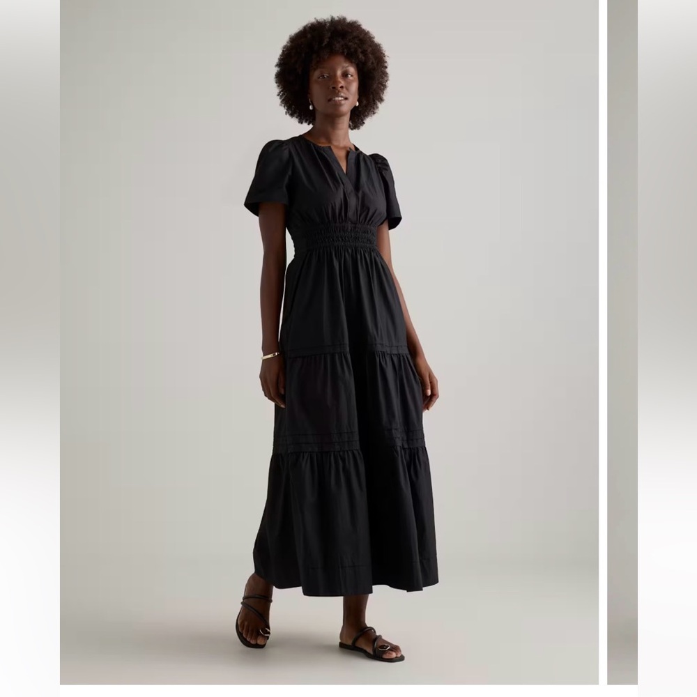 Quince 100% Organic Cotton Tiered Maxi Dress, NWT, Various